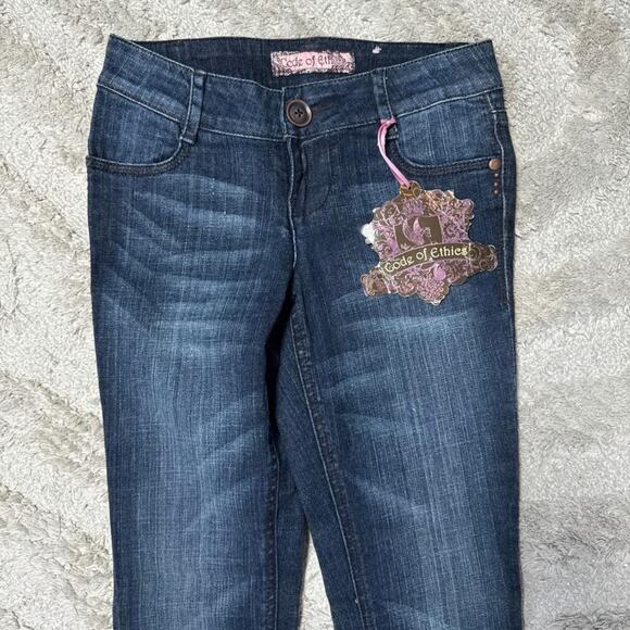 Y2K Vintage Code of Ethics Low Rise Bell Bottoms NWT - Picture 5 of 7